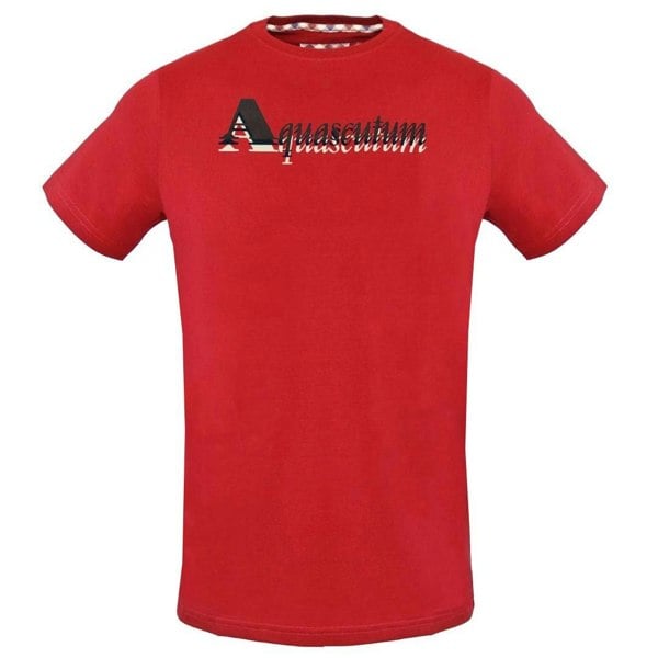 Aquascutum Layered Logo T-Shirt - Red