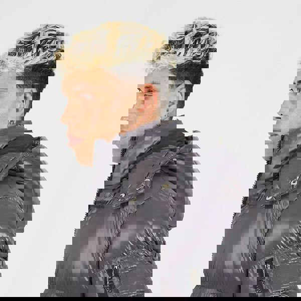 Brave Soul Grey Hooded Padded Puffer Jacket with Detachable Hood - Grey Image 4