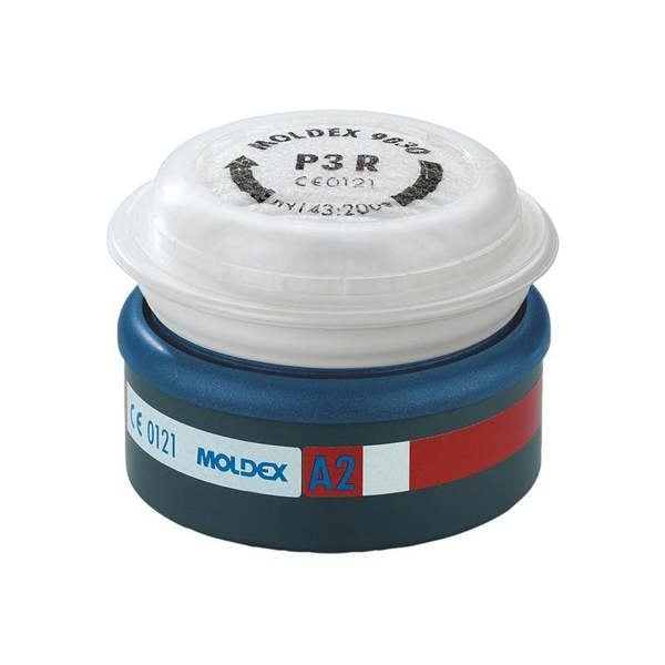 Moldex Easylock A2p3 R Pre-assembled Filter (wrap Of 2) - Multi Colour - 