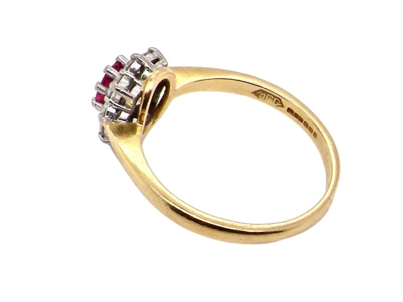 Vintage Tom A traditional ruby and diamond cluster ring