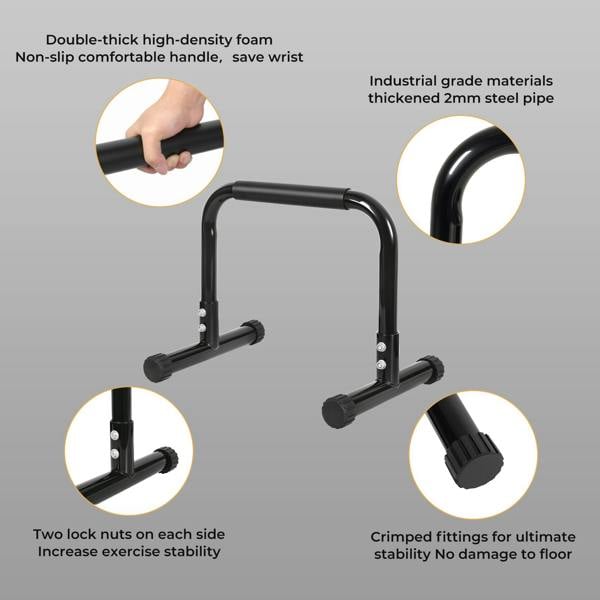 Centra Parallel Dip Bar Station Gym Parallettes Workout Crossfit Calisthenics