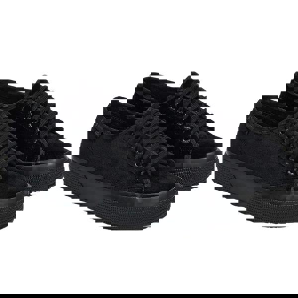 Superga Unisex Adult 2750 Velvet Trainers - Total Black - 