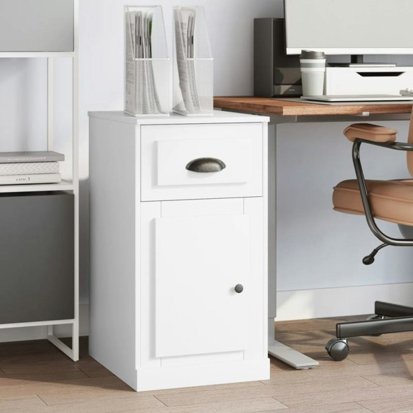 Berkfield Side Cabinet with Drawer White 40x50x75 cm Engineered Wood