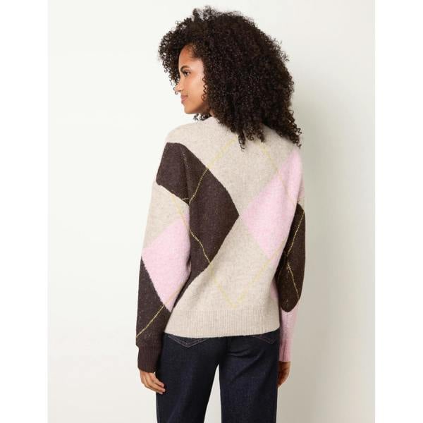 Blue Vanilla Argyle Knit Jumper