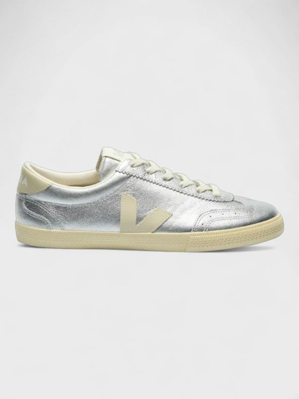 Veja Volley Leather Silver Pierre Sneakers