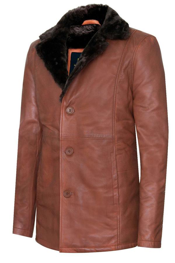 Infinity Leather Men's Reefer Leather Blazer Jacket`- Pablo