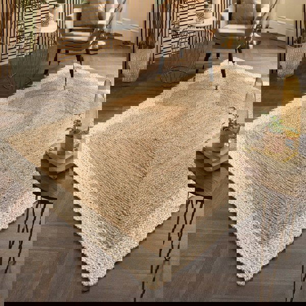 Origins Jute Border Natural White