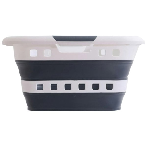 Space Saving Pop Up 45L Collapsible Laundry Basket Portable Washing Tub
