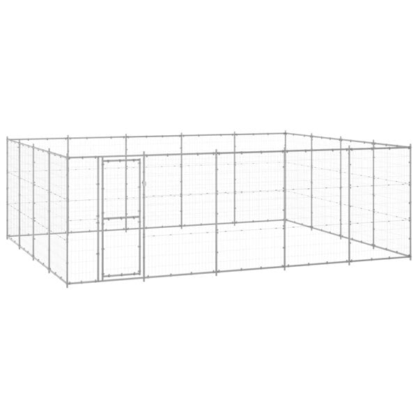 Berkfield Outdoor Dog Kennel Galvanised Steel 24.2 m�__