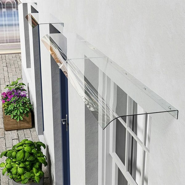 Transparent Window Door Awning Canopy Canopies & Gazebos Living and Home 200cm W