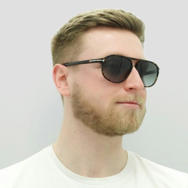 Tom Ford Sunglasses 0447 Jacob 52B Dark Havana Smoke Grey Gradient