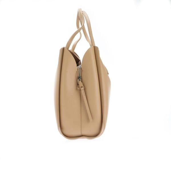 DKNY Josie Polyurethane Tote Bag - Brown - 