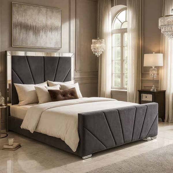 Paradise Beds Sunrise Mirrored Bed Frame