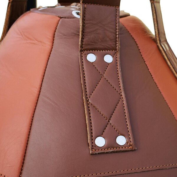 Tuf Wear Classic Brown Leather Wrecking Ball (Large Maize Bag)