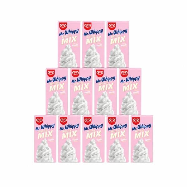 Mr Whippy Soft Serve Ice Cream Mix | Pack of 12 x 1L