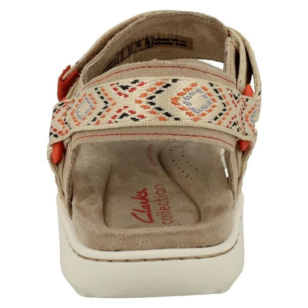 Clarks Ladies Clarks Aztec Detailed Strappy Sandals Amanda Step