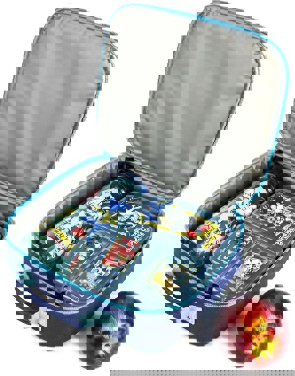 Sonic the Hedgehog Girls Blue Sonic , Tails & Knuckles Placement Print Lunch Bag Bottle and Snack Pot (One Size)