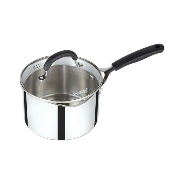 Prestige Made to Last Saucepan with Double Sided Straining Lids - 18 cm / 1.9 L