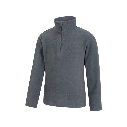 Mountain Warehouse Childrens/Kids Camber II Half Zip Fleece Jacket - Dark Green - Dark Green - 100% Polyester
