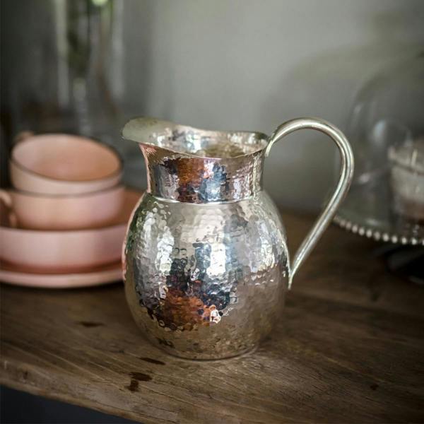 Culinary Concepts Medium Champagne Hammered Jug
