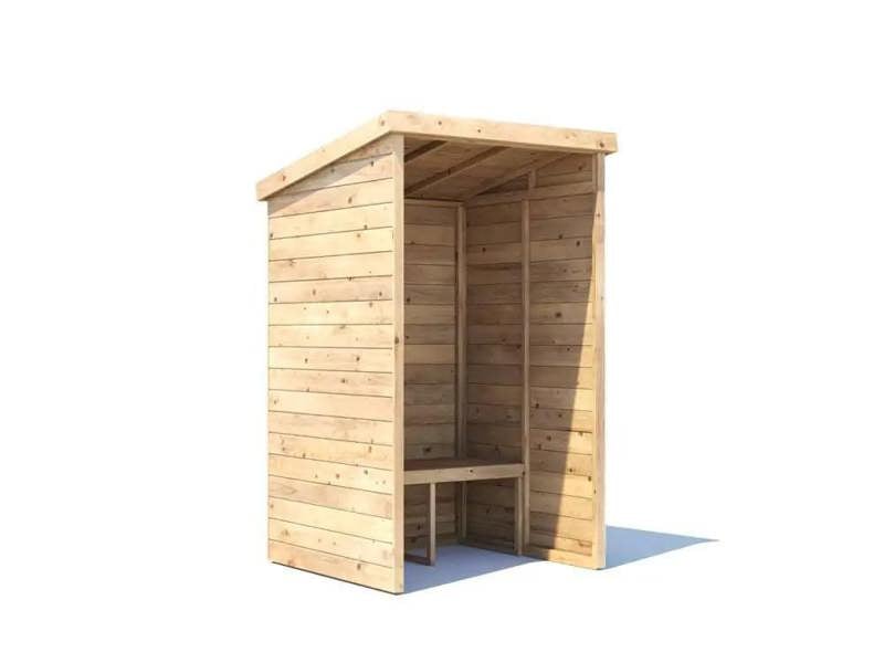 Dunster House Garden Arbour With Pent Roof, W1.2m x D1.2m / W4' x D4' , Pressure Treated, Apocallipo