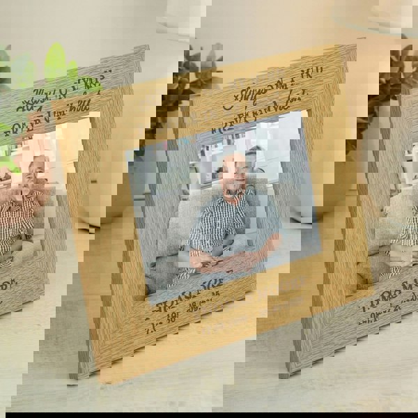 Personalised Memento Company Personalised Memorial Always In My Heart 6x4 Wooden Photo Frame