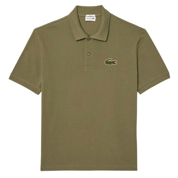 Lacoste Unisex Adult L.12.12 Badge Pique Loose Fit Polo Shirt - Khaki Green