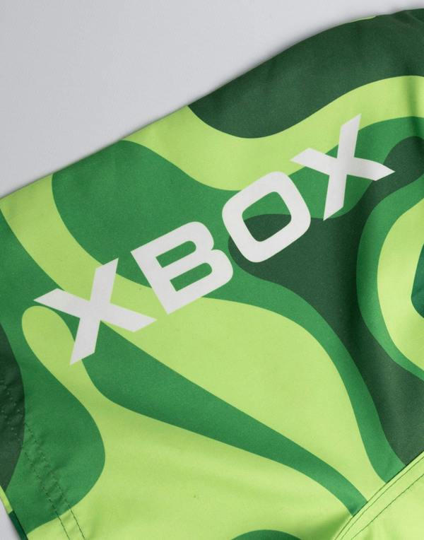 Vanilla Underground Xbox Boys Green Logo Swim Shorts