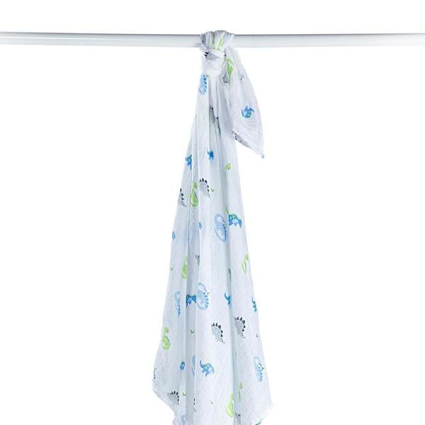 Lulujo - Large Muslin Swaddle - Prehistoric Pals