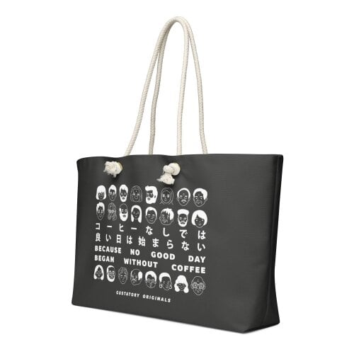 Anchor & Crew GUSTATORY Originals Because No Good Day... Oversized Weekender Tote Bag