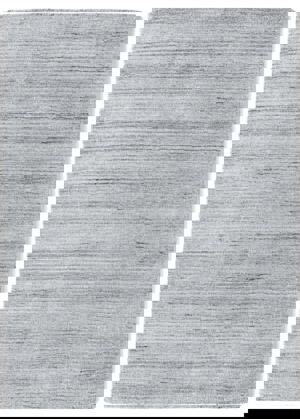 Fine Stripes Silver Grey Wool Rug | Sustainable Home Decor