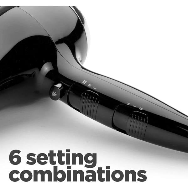 BaByliss Power Smooth Hair Dryer 2400W Lightweight With Ionic Technology – Black