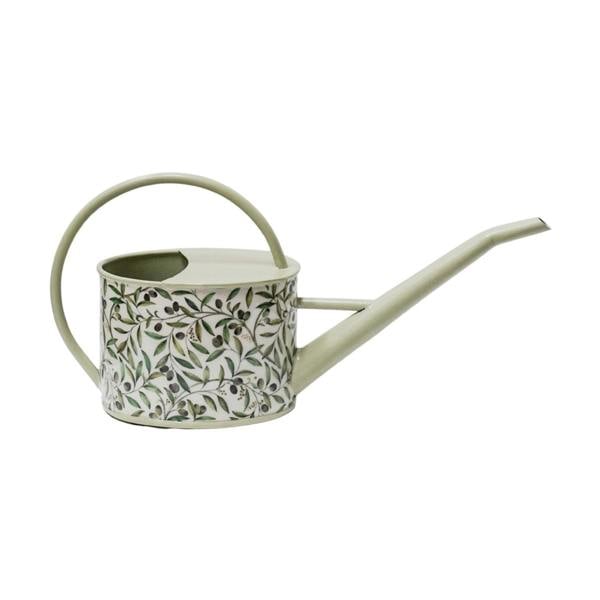 Ivyline Maisie Vintage Metal Watering Can - Olive
