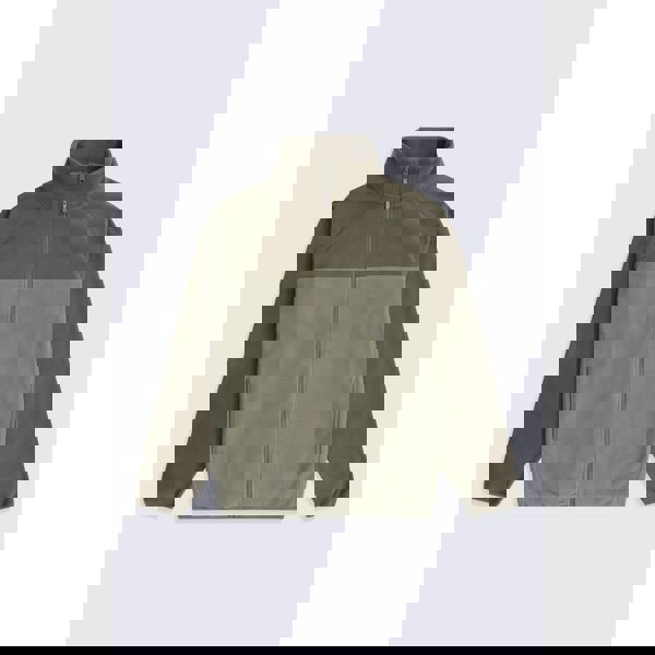 Mountain Warehouse Mens Stockholm Full Zip Fleece Jacket - Light Khaki - 