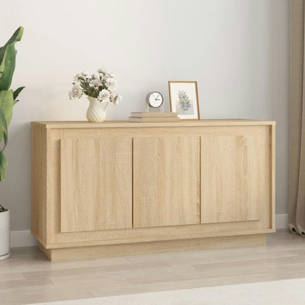 Berkfield Sideboard Sonoma Oak 102x35x55 cm Engineered Wood