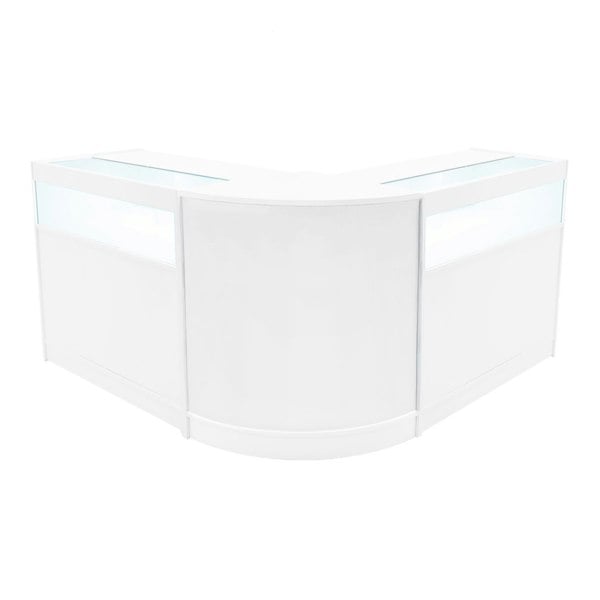 Monstershop Iris LED Shop Counter Set CM60 & 2 x B900 - White