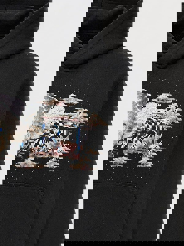 Amiri Pegasus Script Hoodie Black - Mens