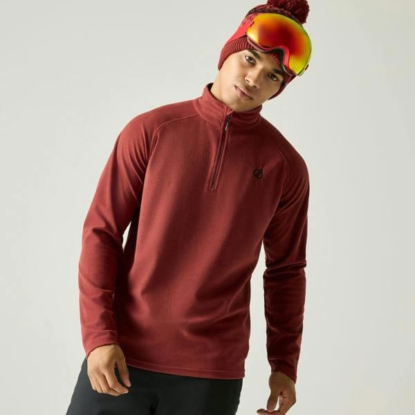 Dare 2B Mens Freethink II Fleece Top - Rustic Red - 