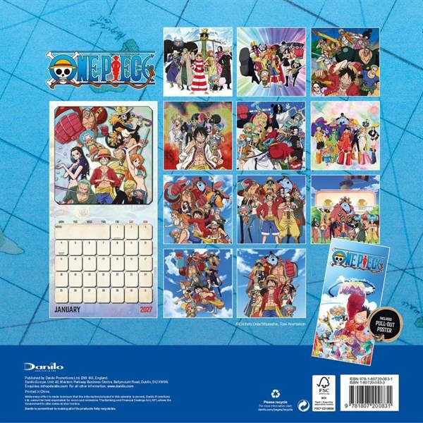 One Piece Calendar 2027, Wall Calendars, Month To View, Entertainment, Gift