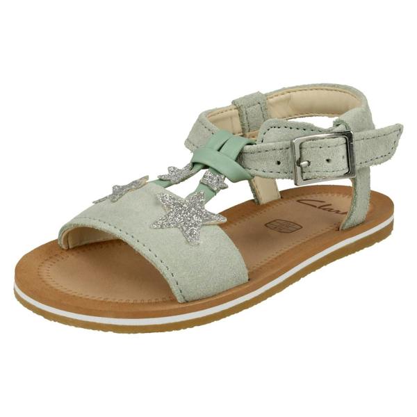 Clarks Girls Clarks Star Detailed Strappy Sandals Finch Summer T