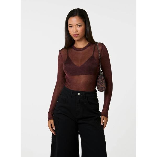 Pink Vanilla Sparkle Fine Knit Top