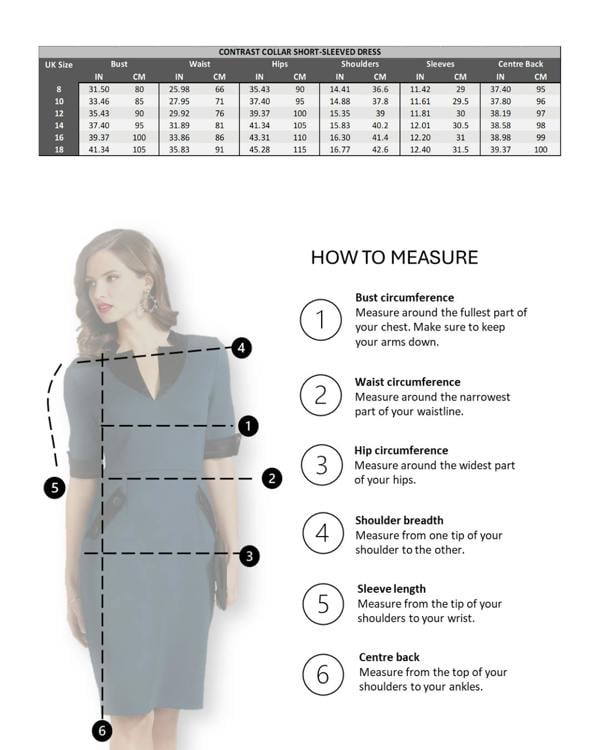 HotSquash Contrast Collar Short-Sleeved Dress