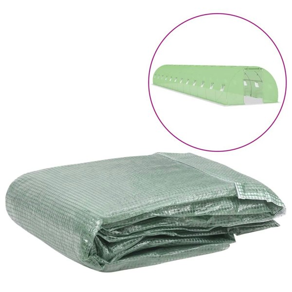 Berkfield Greenhouse Replacement Cover (54 m�__) 300x1800x200 cm Green