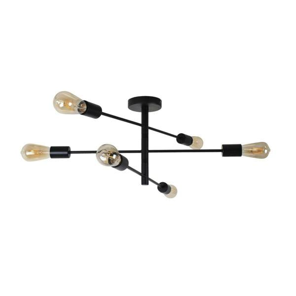 Pagazzi Lighting Gosto 6 Light Semi Flush Ceiling Light Black