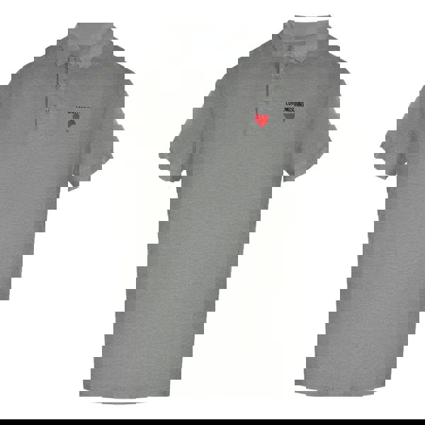 Moschino Love Moschino Heart Logo Grey Polo Shirt