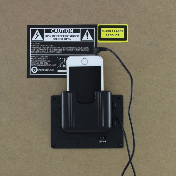 Monstershop Retro Style Illuminated Jukebox Sound System