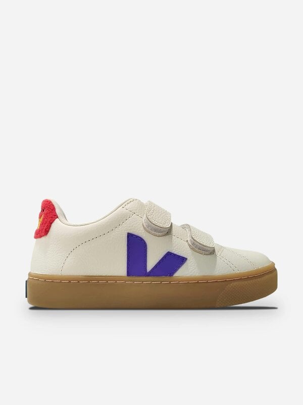 Veja Girls Leather Veja X Jelly Mallow Small Esplar Trainers in White