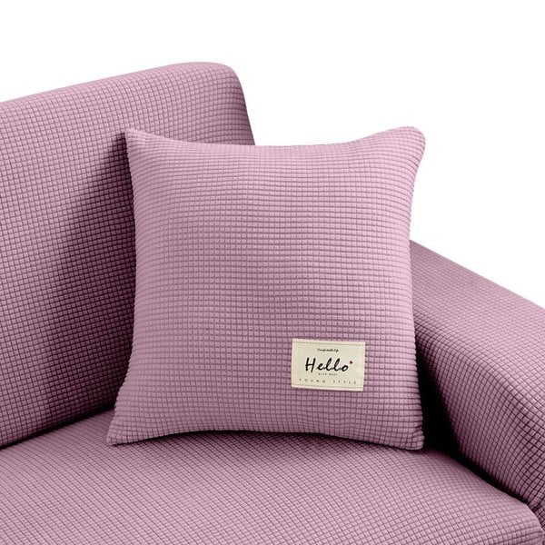 Anyhouz Anyseat Pillowcase 45X45Cm Old Rose Polyester Thick Stretchable Cushion For Living Room
