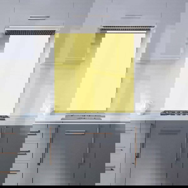 Warren Reed - Designer Sweetcorn Yellow Kitchen Splashback