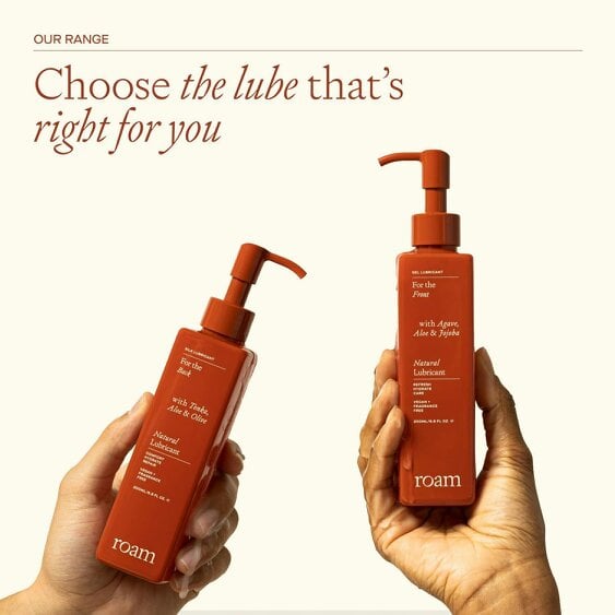 Roam Back Lube for Anal Sex - Natural & Vegan Water Based - Tonka & Olive - 30ml